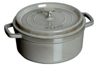 STAUB  fonte - 1101218 - cocotte - ronde - gris graphite - 12 cm