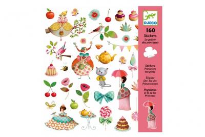 DJECO  - DJ08884 - 160 Stickers Le Gouter Des Princesses - Multicolore