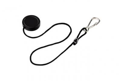 HAMA Support pour bouchon d'objectif, 10 cm, noir