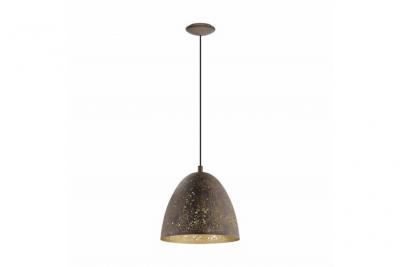 EGLO Safi Dome Suspension Plafonnier Marron, Dor&eacute;