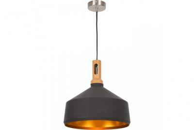  BOBOCHIC Suspension bois et m&eacute;tal industriel Noir