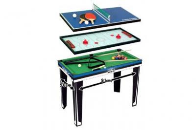 GENERIQUE Table multi-jeux - USG - Billard am&eacute;ricain Air hockey Ping-pong - Mixte - 121 x 58 cm 