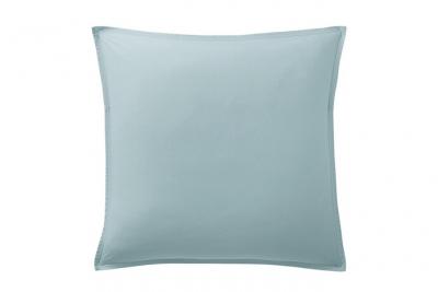 HOUSSE DE REVE Taie D'oreiller 100% Percale De Coton Lav&eacute; 80 Fils 65x65 Cm Bleu Lagon
