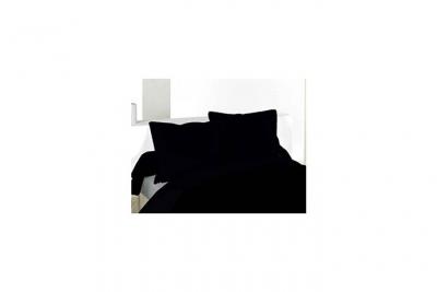 STOF Lovely Casa T14820015 Alicia Taie avec Volant Coton Noir 65 x 65 cm