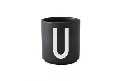 DESIGN LETTERS  - Tasse noire  - Noir - U