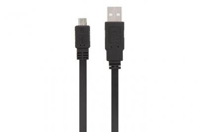 TNB C&acirc;ble USB/micro USB -  - 0.3m - Plat - Noir - Recharge rapide