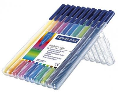 STAEDTLER Feutres de coloriage  Triplus - pochette de 10
