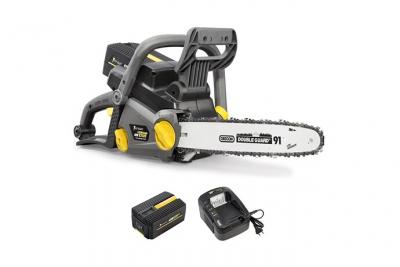 GT ELEC Tron&ccedil;onneuse sans fil &agrave; batterie, 40 V, guide 14 pouces,  + batterie 2 Ah + chargeur