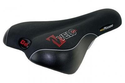 VELO  Selle Gel Men peluche noire (vacuum Technology)