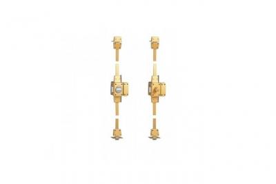 ISEO CAVERS Verrou 3 points &agrave; bouton - Cylindre 65 mm - Gauche - 15100655HB3