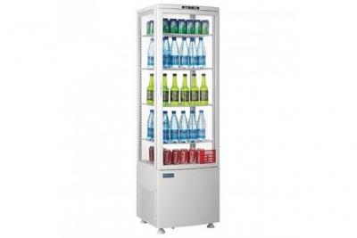 POLAR REFRIGERATION Vitrine R&eacute;frig&eacute;r&eacute;e 235 L - 4 Faces Vitr&eacute;es - Polar 