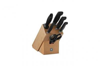 ZWILLING Bloc de 7 couteaux en bois h&ecirc;tre FOUR STAR&reg;