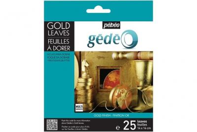 PEBEO Feuilles &agrave; dorer - Dor&eacute; - 25 pcs - P&eacute;b&eacute;o - couleur variant