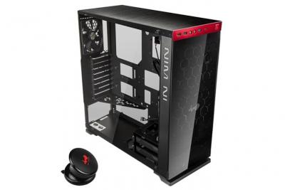 IN WIN  805C Black/Red - Bo&icirc;tier Moyen Tour avec fe