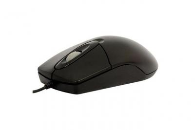 A4TECH  OP-720 - Souris - optique - 3 boutons - filaire - USB - noir 