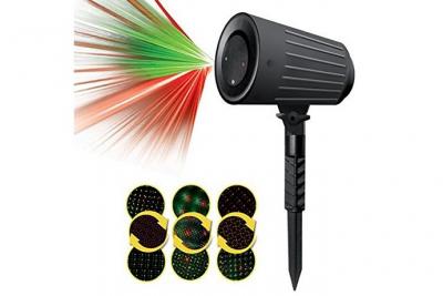  Lampe Laser Light Magic - Syst&egrave;me d'&eacute;clairage laser, id&eacute;al pour l'int&eacute;rieur et l'ext&eacute;rieur