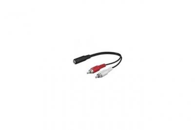 ERARD Adaptateur 2 RCA m&acirc;le / jack 3.5 mm femelle ITC  CONNECT 1583