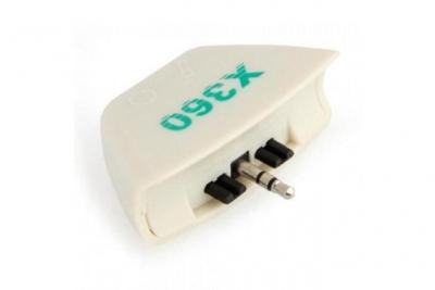 STRASSE GAME Adaptateur convertisseur Casque et Micro - prise jack 3.5 mm - pour Microsoft Xbox 360 Xbox360 - Blanc