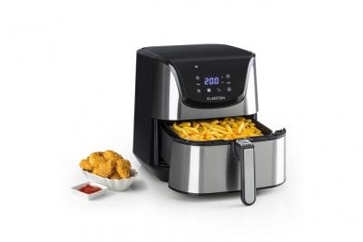 KLARSTEIN Aero Vital deluxe Friteuse &agrave; air chaud - cuisson saine sans huile - 5,4L / 1700W - inox argent