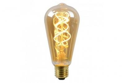 LUCIDE  LED Bulb - Ampoule Led - &Oslash; 6,4 cm - LED Dim. - 1x5W 2200K - Ambre