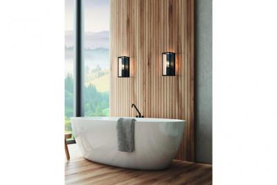 EGLO  Applique salle bain Amezola, une lampe, noire