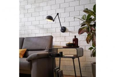 EGLO Applique murale articul&eacute; Exmoor E27 IP20 40W 14,5 x 42 x &Oslash;14 cm noir