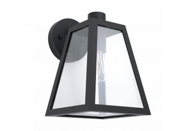 EGLO Mirandola Lanterne Murale D'ext&eacute;rieur Noire Ip44