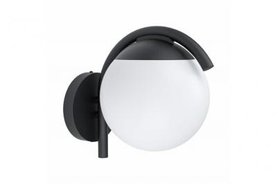 EGLO Prata Applique Murale Ext&eacute;rieure Globe Noir Ip44