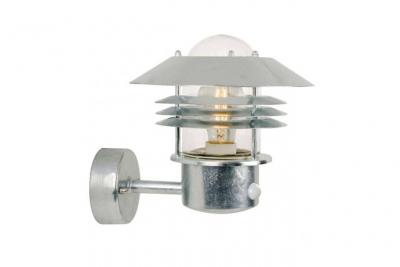 LUMINAIRE CENTER Applique murale acier galvanis&eacute; de terrasse VEJE 23 Cm