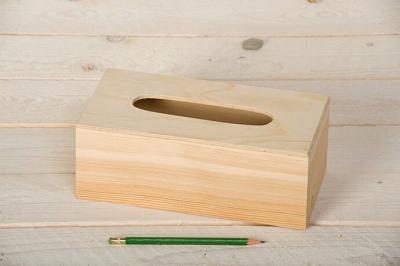 ARTEMIO  VIMOU Bo&icirc;te &agrave; Mouchoirs avec Fond, Bois, Beige, 25 x 13 x 9 cm