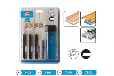 LEMAN  - Assortiment 10 Lames Scie Sauteuse Attach.U