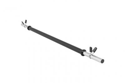 Barre d'a&eacute;robic l&eacute;g&egrave;re 130cm x 30mm avec embouts chrom&eacute;s