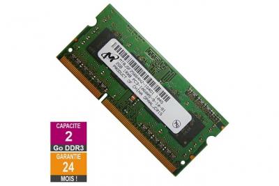 MICRON Barrette M&eacute;moire 2Go RAM DDR3  MT8JSF25664HZ-1G4D1 SO-DIMM PC3-10600 1333MHz 1Rx8 