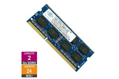 NANYA Barrette M&eacute;moire 2Go RAM DDR3 NT2GC64B8HC0NS-CG SO-DIMM PC3-10600 1333MHz 2Rx8 