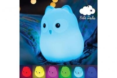  Veilleuse B&eacute;b&eacute; & Enfant Lumi&egrave;re LED Douce Apaisante Incassable Rechargeable USB - Change de Couleur - Basse Consommation 