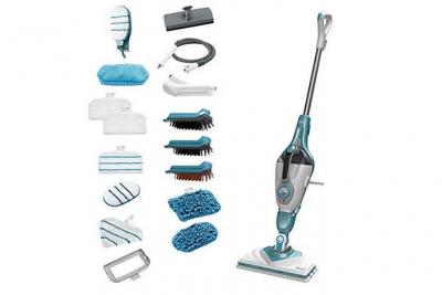 BLACK + DECKER Black+Decker Nettoyeur Vapeur Balai Vapeur Avec Nettoyeur &Agrave; Main Bhsm1615damqs 1600w R&eacute;servoir 500 Ml Temps De Chauffe 13,87 S 16 Accessoires C&acirc;ble 7 M