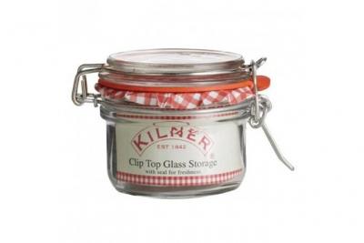 KILNER Bocal &agrave; conserves en verre avec clip -  125 ml - Verre12,5 cl