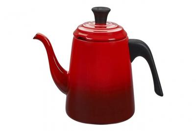 LE CREUSET  Bouilloire Barista, Acier &Eacute;maill&eacute;, 0,7 L, Cerise, 40110020600000