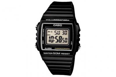 CASIO  Mod. W-215H-1A BLACK Illuminator, Chrono, Alarm, Led light, wr50 **ORIGINAL BOX**