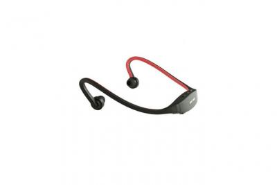 YONIS Casque MP3 Sport Sans Fil Lecteur Audio Micro SD Running V&eacute;lo Wma Wav Noir Rouge -  
