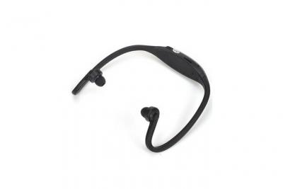 YONIS Casque MP3 sport sans fil lecteur audio Micro SD Running v&eacute;lo Noir