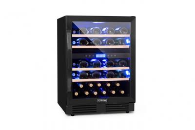 KLARSTEIN Cave &agrave; vin r&eacute;frig&eacute;r&eacute;e  Vinovilla Onyx43 - 129L/43 bouteilles - 2 zones de temp&eacute;rature 