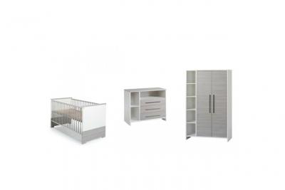 SCHARDT  Eco Silber Chambre d'enfant, armoire 2 portes