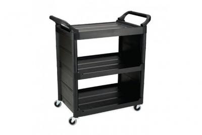 RUBBERMAID Chariot de service ex&eacute;cutif noir 