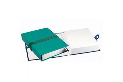 EXACOMPTA Chemise &agrave; sangle velcro avec rabat vert