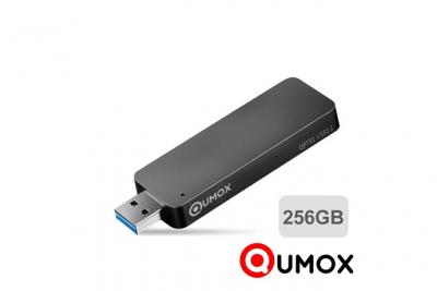 QUMOX Disque SSD Externe  256Go USB 3.1 Stick 420MB/s