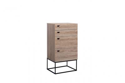 Beliani - Commode marron 4 tiroirs ACRA