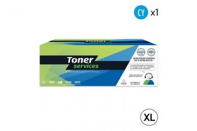 TONER SERVICES Compatible Lexmark 802H Toner Cyan 80C2HC0 (LT802XC)
