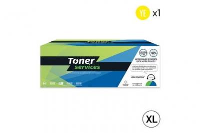 TONER SERVICES Compatible Lexmark 802H Toner Jaune 80C2HY0 (LT802XY)