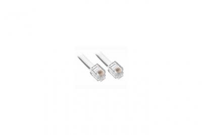 ERARD Cordon RJ11 haut-d&eacute;bit ADSL m&acirc;le/ RJ45 m&acirc;le 5 m - blanc